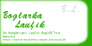 boglarka laufik business card